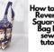 Reversible Square Tote Bag FREE sewing tutorial