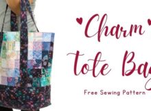 Charm Tote Bag FREE sewing pattern