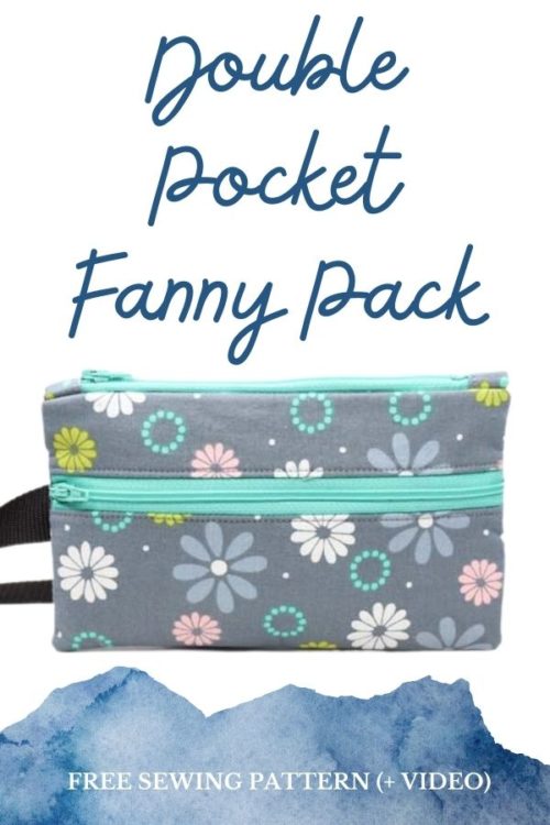 Double Pocket Fanny Pack FREE sewing pattern (+ video) - Sew Modern Bags