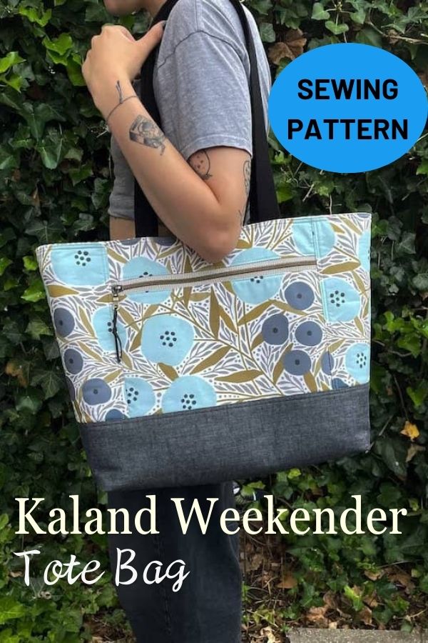 Kaland Weekender Tote Bag sewing pattern - Sew Modern Bags