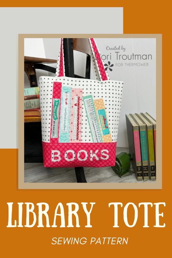 Library Tote Sewing Pattern - Sew Modern Bags