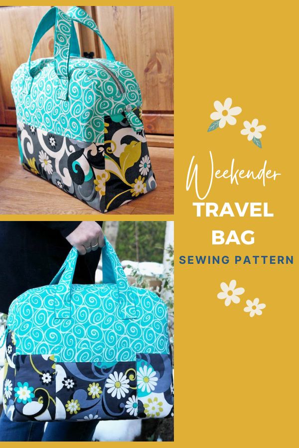 Weekender Travel Bag sewing pattern - Sew Modern Bags