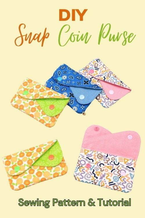 DIY Snap Coin Purse – Sewing Pattern & Tutorial – diy pouch and