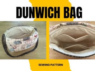 DIY baguette shoulder bag tutorial (free pattern) 