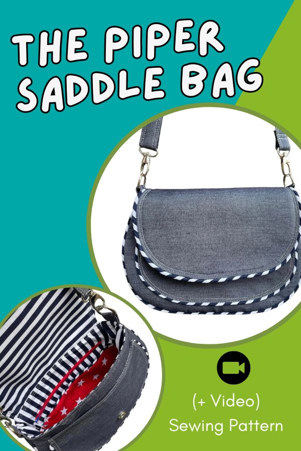 The Piper Saddle Bag (+ Video) Sewing Pattern - Sew Modern Bags