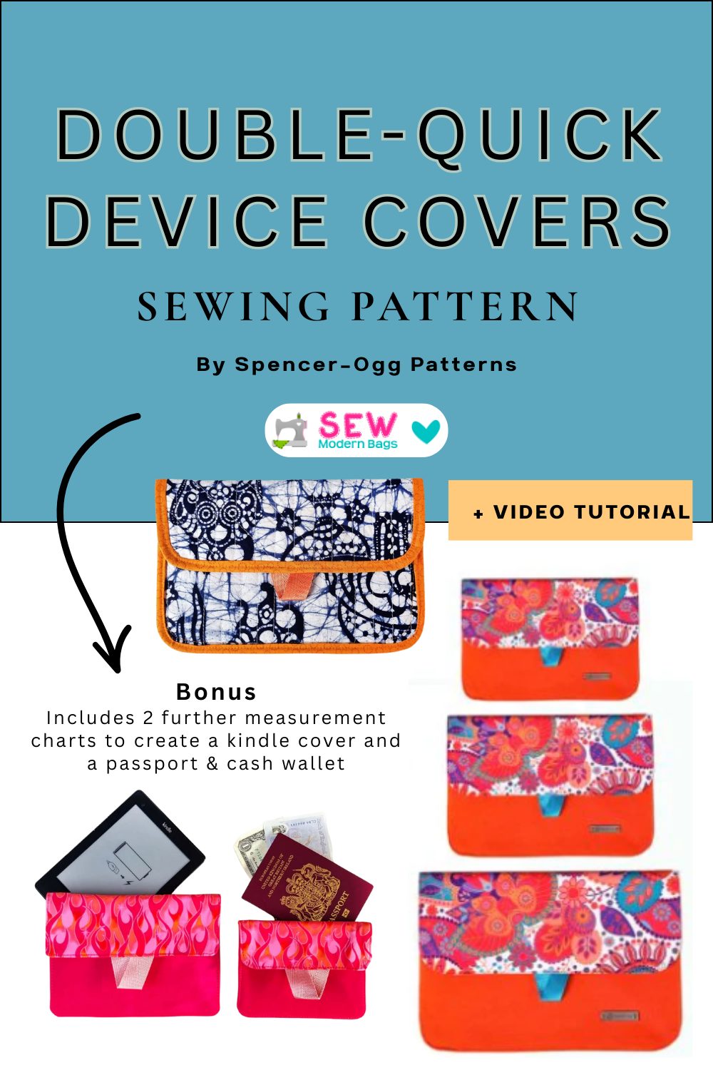 Double-Quick Device Covers Sewing Pattern & Video by Spencer-Ogg ...