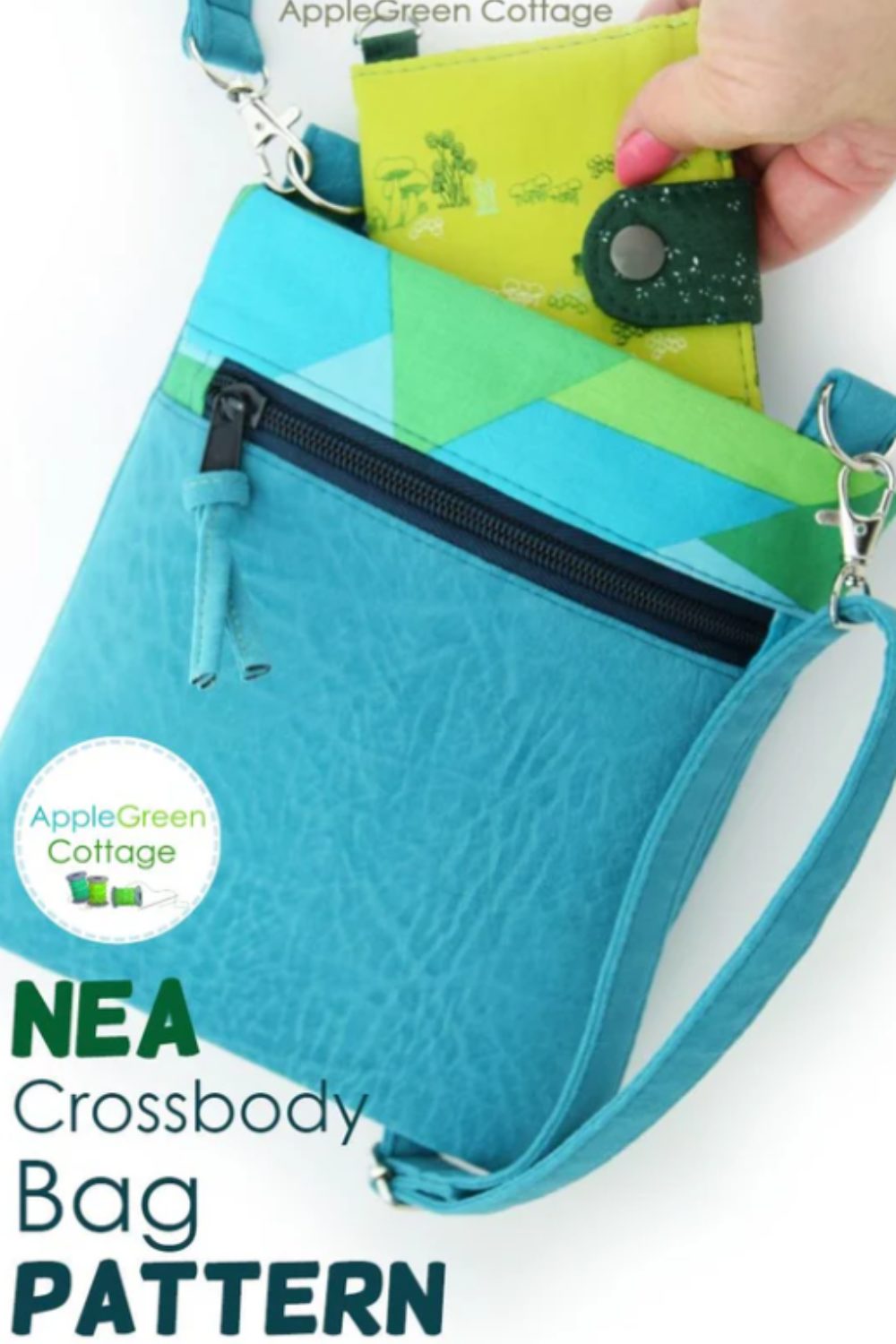 NEA Crossbody Bag Sewing Pattern by AppleGreen Cottage - Sew Modern Bags