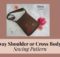 Subway Shoulder or Crossbody Bag sewing pattern by Imazz Patterns — intermediate bag pattern with zippered pockets and adjustable strap