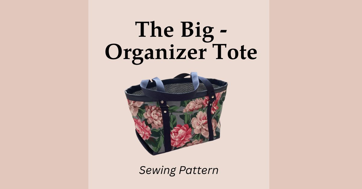 The Big Organizer Tote Bag Sewing Pattern by Ujamaa Bagettes - Sew ...
